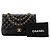 CHANEL - Borsa a tracolla Classic/Timeless Jumbo Chanel in pelle liscia nera Nero - vista 9