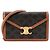 Céline CELINE - Borsa a tracolla Margo Celine in tela rivestita e pelle tan Marrone