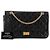CHANEL - Borsa a tracolla 2.55 Jumbo Chanel in pelle stropicciata nera Nero - vista 10