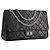 CHANEL - Borsa a tracolla 2.55 Jumbo Chanel in pelle stropicciata nera Nero - vista 2