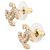 CHANEL - Orecchini CC Chanel in metallo champagne e perle D'oro - vista 2
