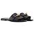 HERMÈS - Sandali Giulia Hermès in pelle liscia nera (T37) Nero