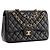 CHANEL - Borsa a tracolla Classique/Timeless Jumbo Chanel in pelle liscia nera Nero - vista 2
