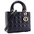 Autre Marque DIOR - Borsa a mano Lady Dior Medium in pelle cannage verniciata blu navy - vista 2