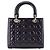 Autre Marque DIOR - Borsa a mano Lady Dior Medium in pelle cannage verniciata blu navy - vista 3