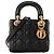 Autre Marque DIOR - Borsa a tracolla Lady Dior Mini in pelle cannage nera Nero