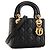 Autre Marque DIOR - Borsa a tracolla Lady Dior Mini in pelle cannage nera Nero - vista 2