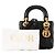 Autre Marque DIOR - Borsa a tracolla Lady Dior Mini in pelle cannage nera Nero - vista 9