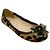 Sapatilhas Prada em pelo de vitelo com estampado de leopardo e ornamentos de cristal Marrom
