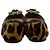 Sapatilhas Prada em pelo de vitelo com estampado de leopardo e ornamentos de cristal Marrom - vista 5