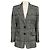 Akris Punto Black / White bestickte Hahnentritt-Jacke Schwarz
