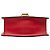 Borsa Red Gucci Mini Calfskin Web Sylvie Chain Satchel Rosso - vista 3