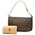 Borsa a tracolla Louis Vuitton Monogram Pochette Accessoires Marrone - vista 8