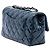Bolsa Tiracolo Chanel Mini Rectangular Classic Patent Single Flap Azul - vista 2