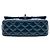 Bolsa Tiracolo Chanel Mini Rectangular Classic Patent Single Flap Azul - vista 3
