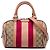 Borsa Boston Satchel Gucci Small GG Canvas Web Joy Beige