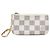 Louis Vuitton Damier Azur Pochette Cles Coin Pouch Bianca Bianco
