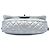 Borsa a tracolla Chanel Medium Quilted Metallic Grained Calfskin Casual Rock Flap Argento - vista 3