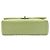 Borsa a tracolla Chanel Maxi Classic Double Flap in pelle di agnello verde - vista 3