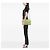Borsa a tracolla Chanel Maxi Classic Double Flap in pelle di agnello verde - vista 6