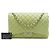 Borsa a tracolla Chanel Maxi Classic Double Flap in pelle di agnello verde - vista 7