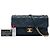 Borsa a tracolla Chanel Jumbo Quilted in vitello blu con tripla cucitura - vista 7