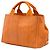 Prada Small Canvas Canapa Logo Tote Satchel Orange - Ansicht 2