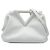 Borsa The Point Triangle Small in pelle bianca Bottega Veneta Bianco