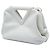 Borsa The Point Triangle Small in pelle bianca Bottega Veneta Bianco - vista 2