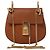 Chloé Borsa a tracolla Chloe Drew in pelle con catena, Brown Marrone