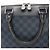 Borsa Louis Vuitton Oliver Damier Cobalt in Nero x Blu Navy N51199 - vista 9