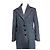 Autre Marque Abrigo largo de lana tweed en espiga Exaltation Negro Blanco - vista 10