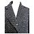 Autre Marque Abrigo largo de lana tweed en espiga Exaltation Negro Blanco - vista 13