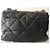 Borsa a tracolla Chanel 19 in pelle matelassé nera Nero - vista 3