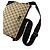 Borsa a tracolla Gucci GG Canvas e pelle nera Nero - vista 6