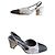 Chanel Slingback Tweed e Paillettes Argentate 38.5 Nero Silver hardware