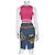 Jeremy Scott Saia de Denim Patchwork Azul Estampa de leopardo - vista 2
