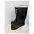 Botas de lluvia Chanel de goma negra logo CC - Talla 39 Negro Blanco - vista 4