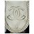 Botas de lluvia Chanel de goma negra logo CC - Talla 39 Negro Blanco - vista 8