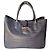 Longchamp Roseau Saco Cabas Couro Efeito Croco Azul escuro