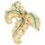 Spilla Chaumet "Panache", oro giallo, diamanti, smeraldi. - vista 3