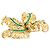 Spilla Chaumet "Panache", oro giallo, diamanti, smeraldi. - vista 4
