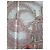 Hermès Pañuelo de seda "Les Arbres de Babel" Castaño Rosa Beige - vista 10