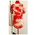 Isabel Marant Tie-Dye Mini-Kleid aus Baumwolle Rot Beige Orange - Ansicht 11