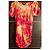 Isabel Marant Tie-Dye Mini-Kleid aus Baumwolle Rot Beige Orange - Ansicht 6