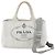 Tote Prada Canapa Triangle Logo 2-Way Shoulder Bag Brown