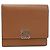Portafoglio tri-fold Loewe marrone