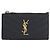 Autre Marque Monedero de piel negra Saint Laurent Negro