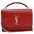 Autre Marque Borsa a tracolla Saint Laurent in pelle di vitello rossa Rosso