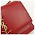 Autre Marque Borsa a tracolla Saint Laurent in pelle di vitello rossa Rosso - vista 5